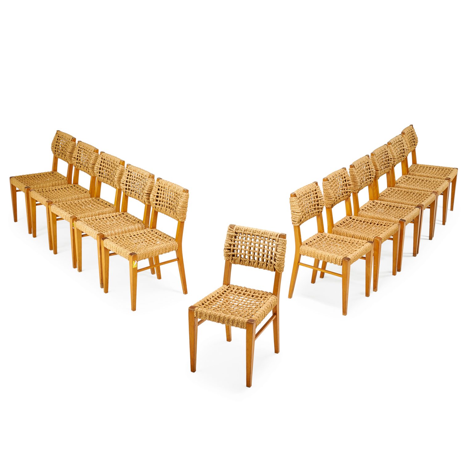 Lot 543 Audoux & Minet Vibo Vesoul Dining Chairs Sold for: $8,152