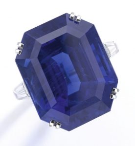 Lot 312 - Important sapphire and diamond ring, Van Cleef & Arpels