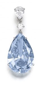 Lot 377 – Superb and extremely rare fancy vivid blue diamond