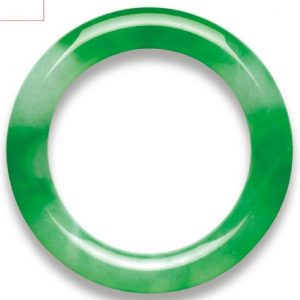 LOT 2061 - AN IMPORTANT JADEITE BANGLE