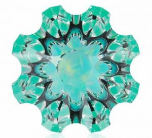 INNOVATIVE FACETING 1ST PLACE - CHRISTOPHER WOLFSBERG, 32.75-CARAT SPECIALTY CUT QUARTZ WITH CHRYSOPRASE AND OPAL
