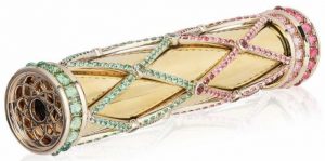 OBJECTS OF ART 1ST PLACE - COLORS OF MAINE KALEIDOSCOPE FEATURING MULTICOLORED MAINE TOURMALINES AND QUARTZ LENSES