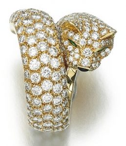 LOT 206 - DIAMOND RING 'PANTHÈRE', CARTIER