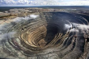 UDACHNY OPEN-PIT MINE AT WESTERN YAKUTIA